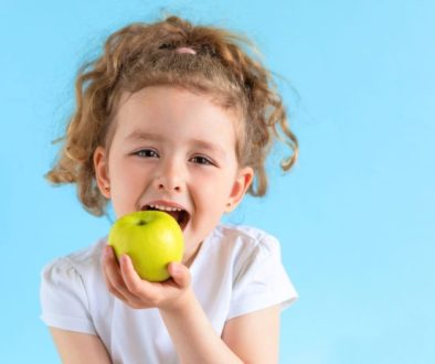 Girl practicing oral nutrition in Reno, Nevada